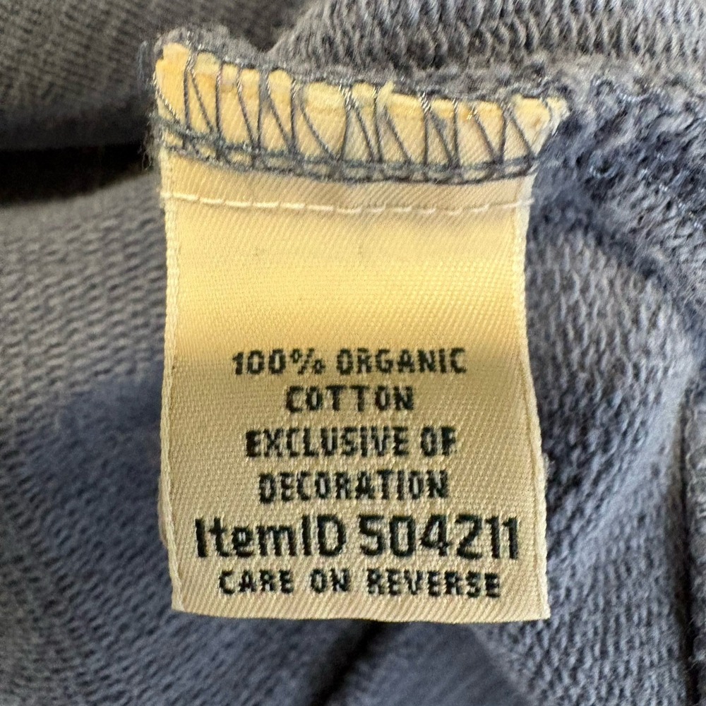 LL Bean Hoodie Mens XL Blue Full Zip 100% Organic Cotton 504211 Hiking Workwear - Picture 9 of 12